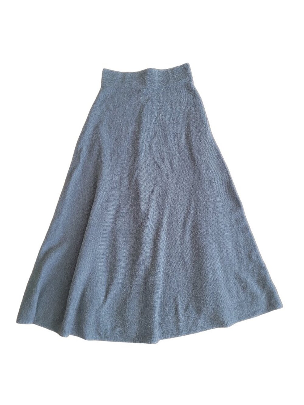 Massimo Dutti Women's Grey Knit Maxi Skirt (size XS)